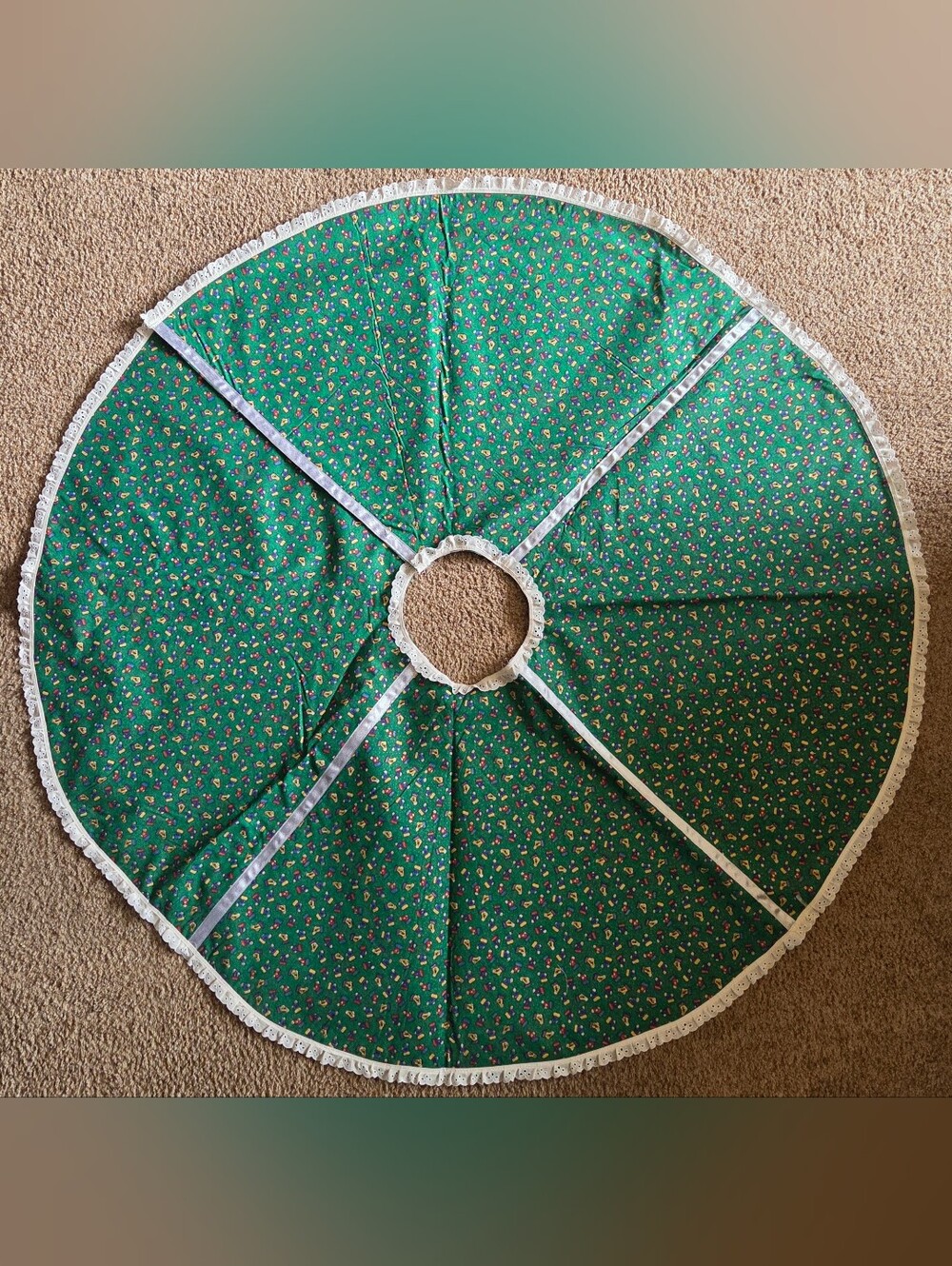 Vintage 1999 Magickal Gypsy Creations Handsewn Tree Skirt 45" NOS